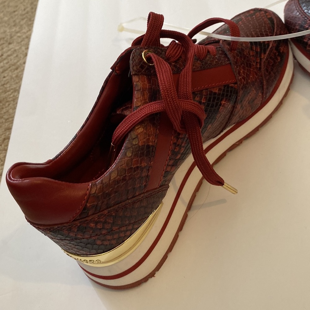Michael kors snakeskin billy trainer sneakers 6.5 NWT - Picture 4 of 6